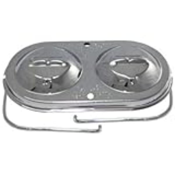 HZ-9101-C Steel Chevy GM Master Cylinder Covers Rectangular Single Bail, Chrome