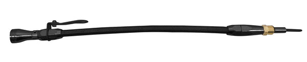CFR-1996-PBK Stainless Braided 1969-1985 Ford 5.8L 351W Billet Handle Flexible Dipstick, Black