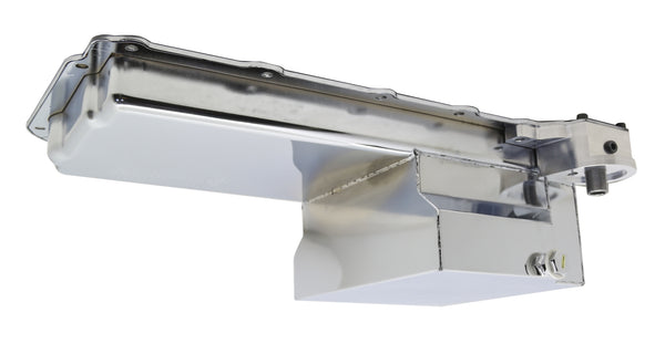 HZ-9736-C Steel Chevy GM LS Engines Oil Pan 7 qt. Filter Adapter, Chrome