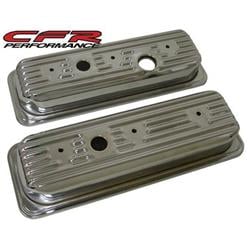 Picture of CFR HZ-7458-C-HZ-9812-C 1985-93 Chevy & GMC 4.3L V6 Center Bolt Steel Valve Covers with Bolts - Chrome