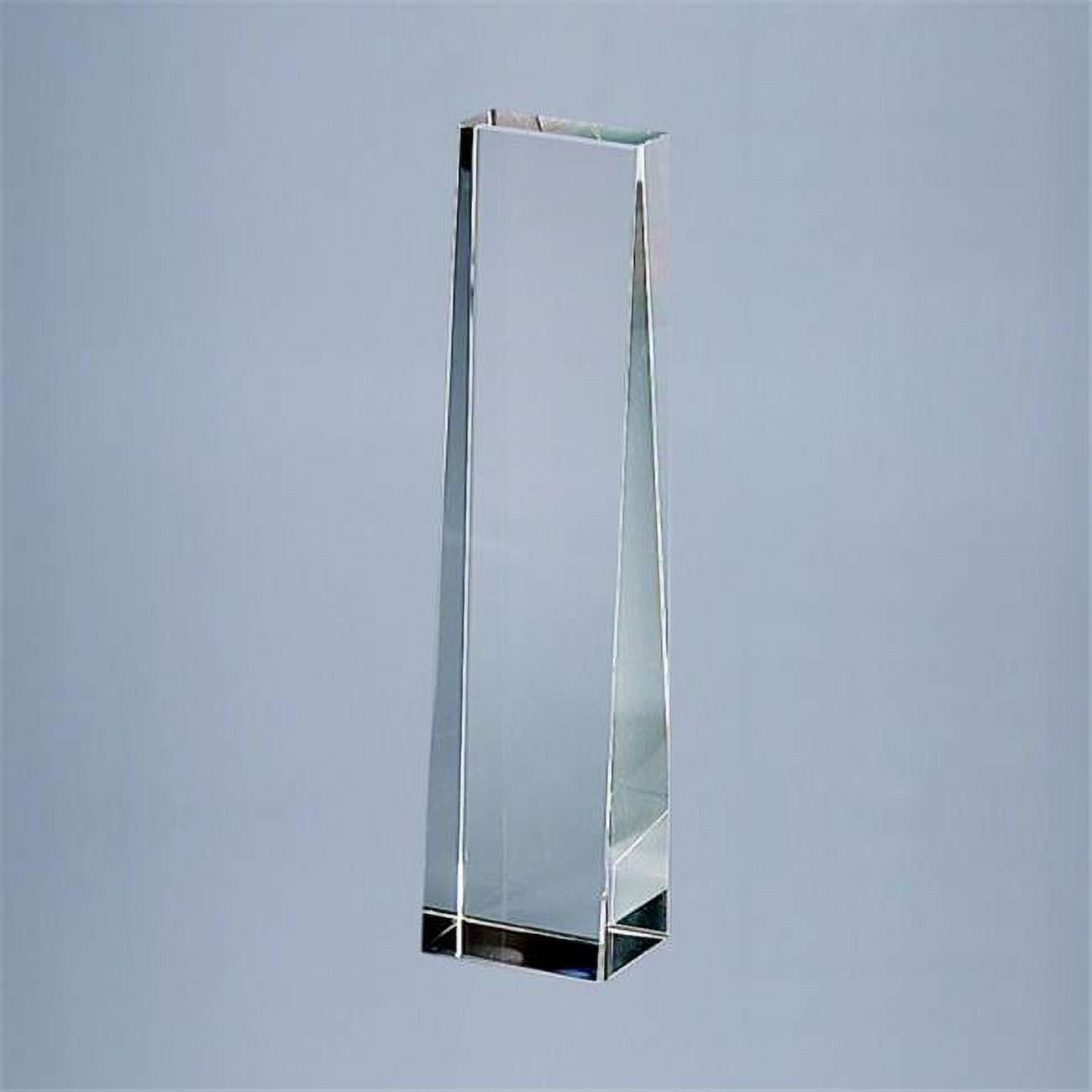 Picture of Creative Gifts International 004117 8.75 in. Plain Optic Glass Obelisk