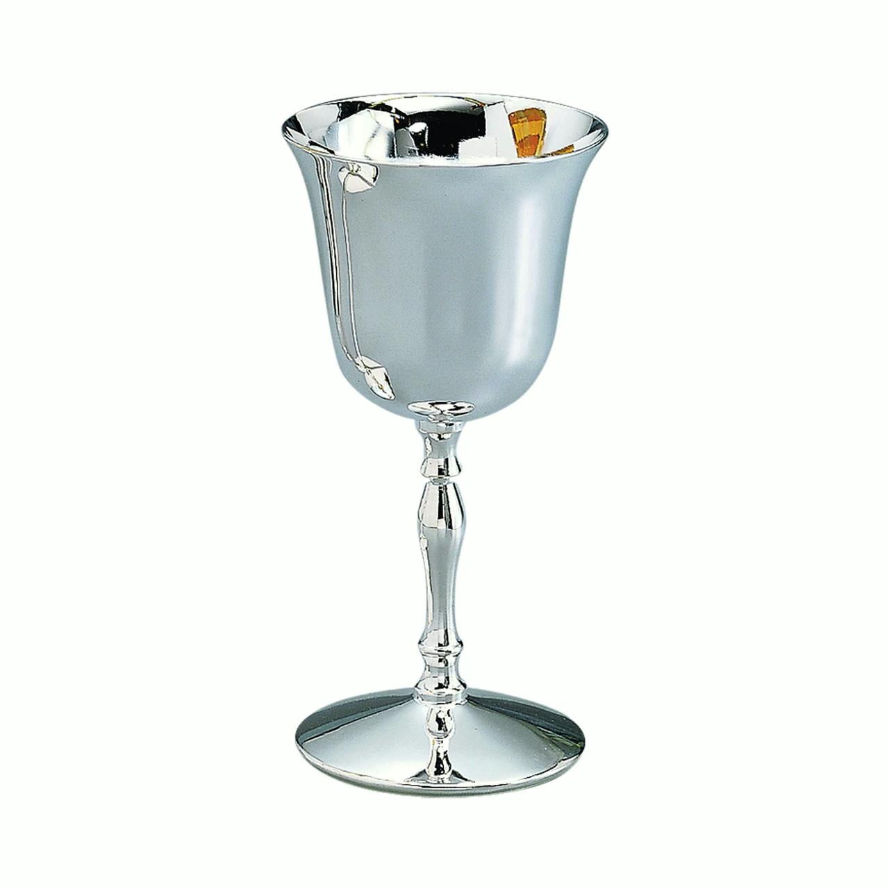 Picture of Creative Gifts International 011047 10 oz Cap Water Goblet&#44; Nickel Plated - 7.25 in.