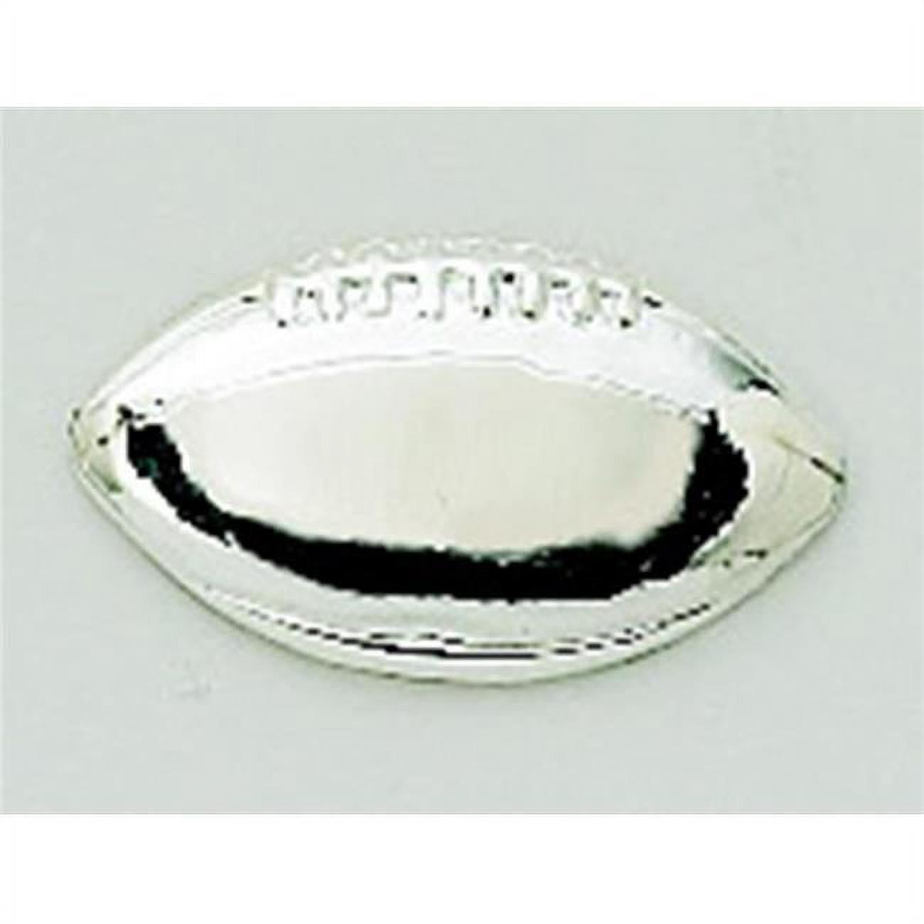 Picture of Creative Gifts International 013243 1 x .50 in. Peel & Press Football Icon - Silver Plated