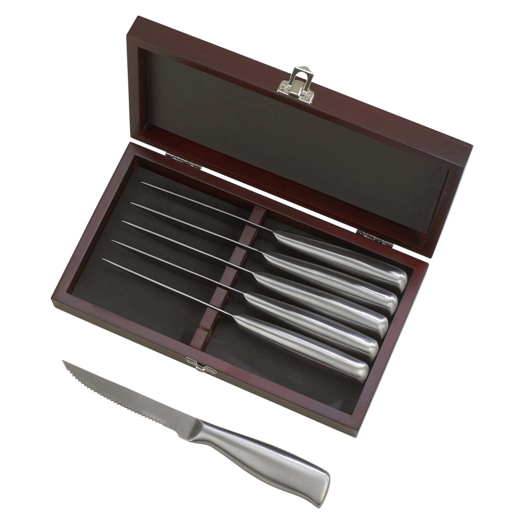 Picture of Creative Gifts International 015809 Appuntito Knife Set Metal Handel Rosewood&#44; 6 Piece