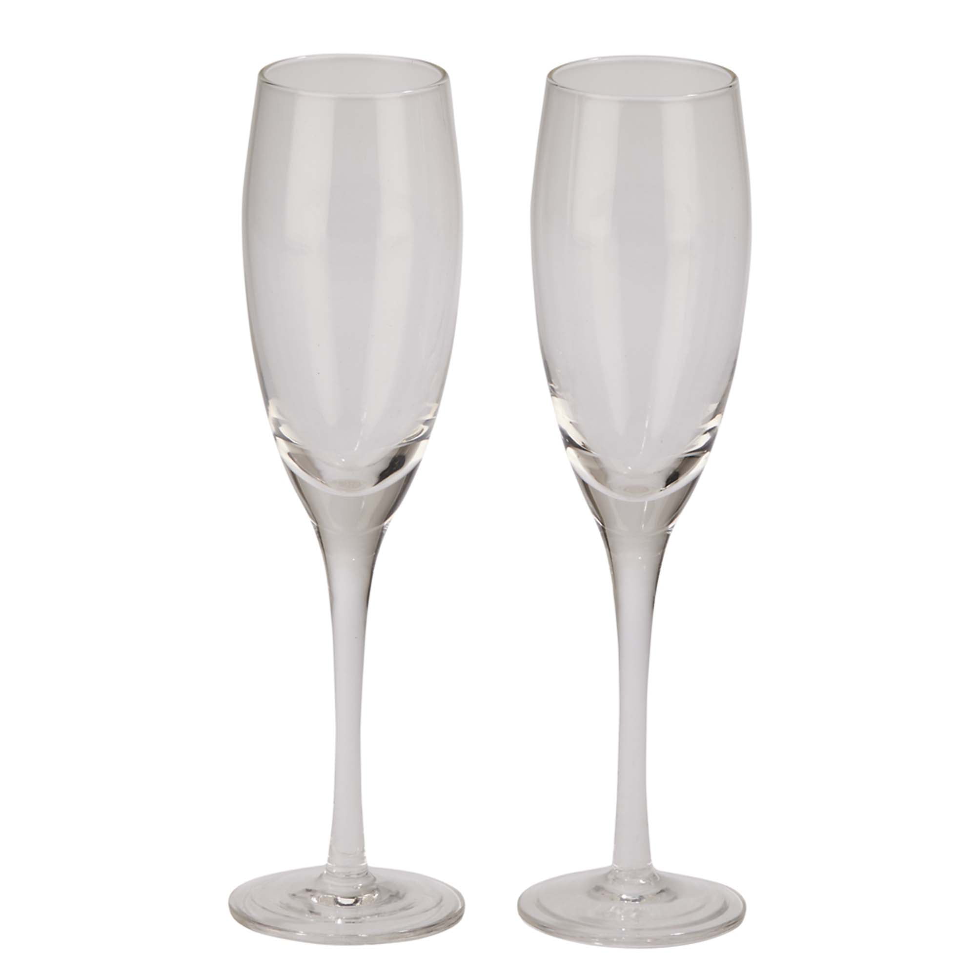 Picture of Creative Gifts International 021079 9 in. Claro Toasting Flutes&#44; Pair - White