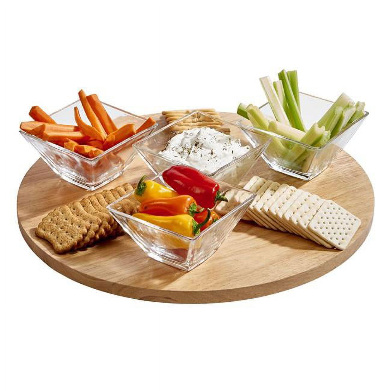 Picture of Creative Gifts 015843 Lazy Susan 15 in. dia. Rubberwood