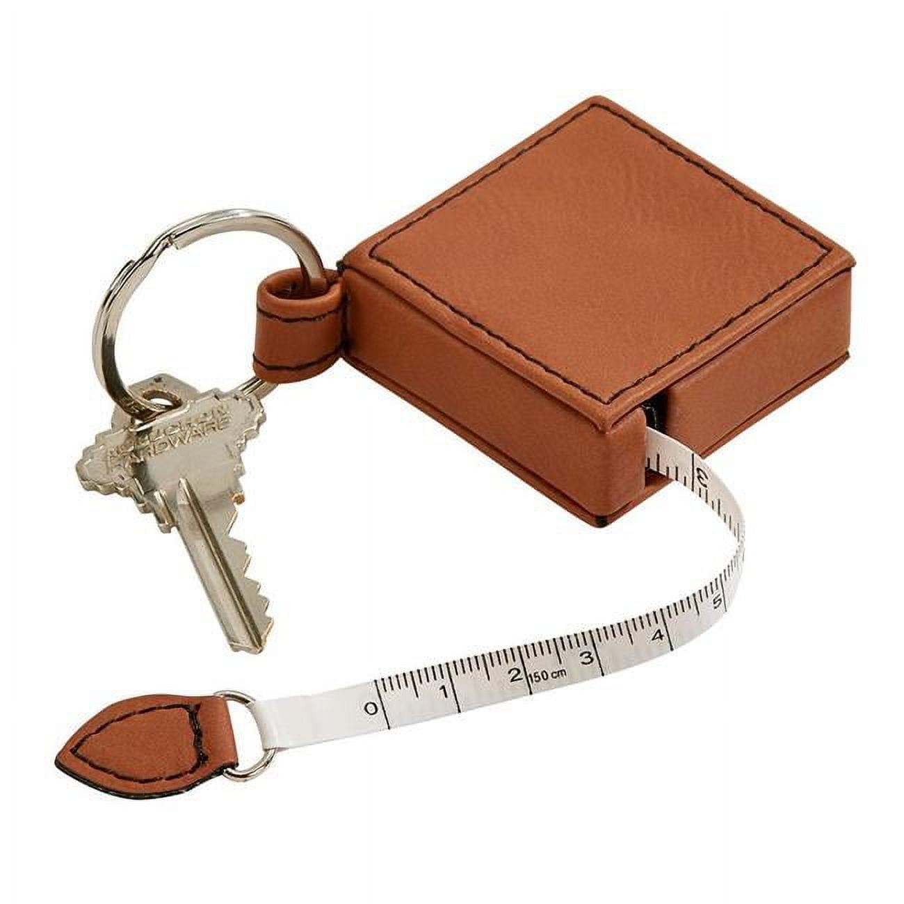 Picture of Creative Gifts International 002336 Leatherette Tape Measure Key Chain&#44; Caramel