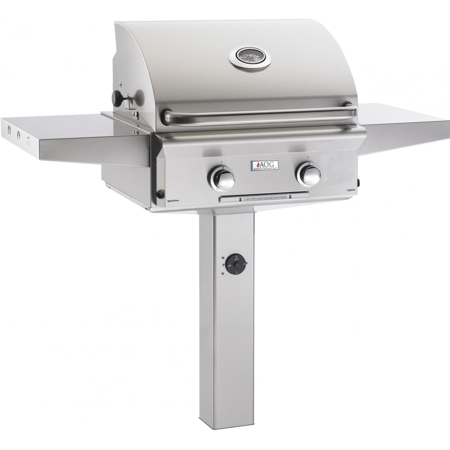 Picture of American Outdoor Grill 24NGL-00SP 24 in. 2 Burner Natural Gas Grill On in Ground Post