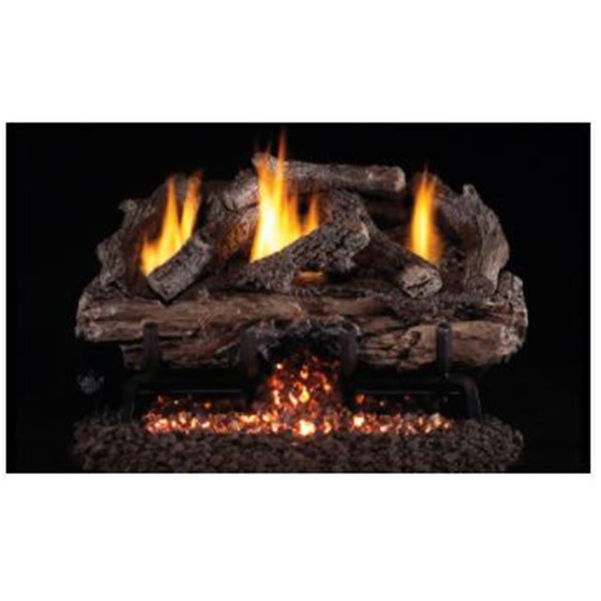 Real Fyre   24 in. G10 Series Charred Aged Split Vent Free Log Set