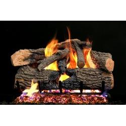 Picture of Real Fyre CHGO-24T 24 in. Charred Grizzly Oak Vented Top Log Set