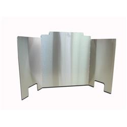 Real Fyre FBC18 18 in. Contemporary Fireback - Satin Stainless