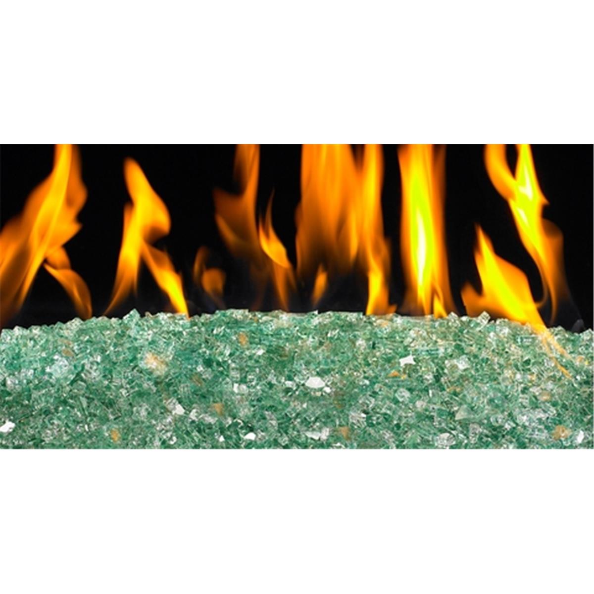 Real Fyre GL-10J-E 10 lbs Jar Fyre Glass - Emerald
