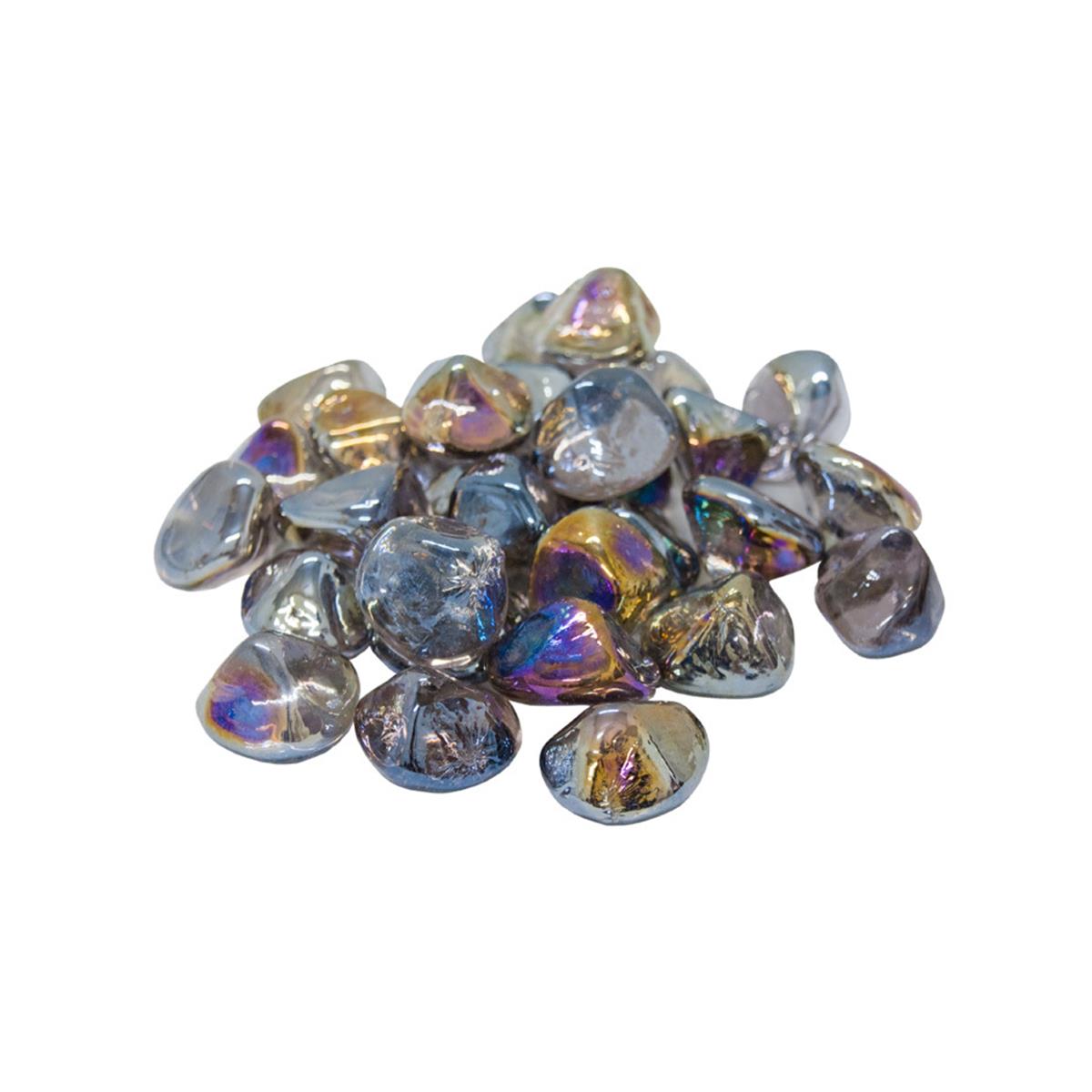 Real Fyre GLD-40-DB 40 lbs Bucket Diamond Nuggets - Deep Black