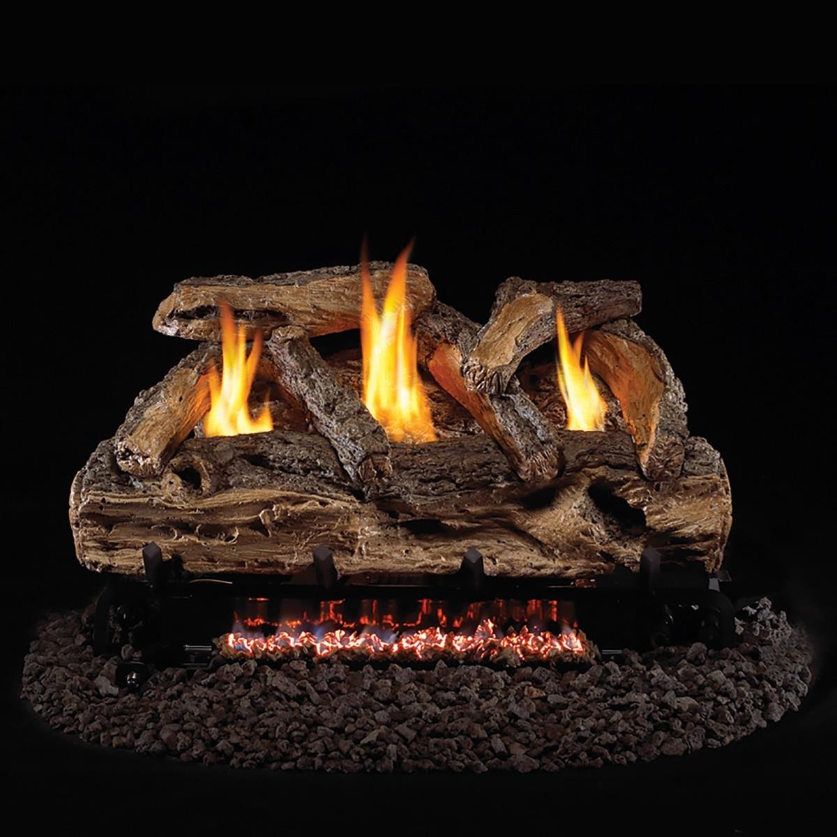 Real Fyre  24 in. G9 Series Split Oak Vent Free Log Set