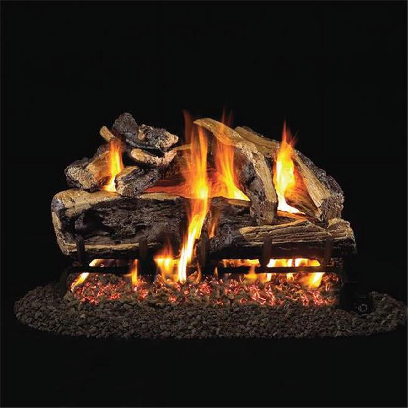 Real Fyre   24 in. Charred Rugged Split Oak Vented Log Set