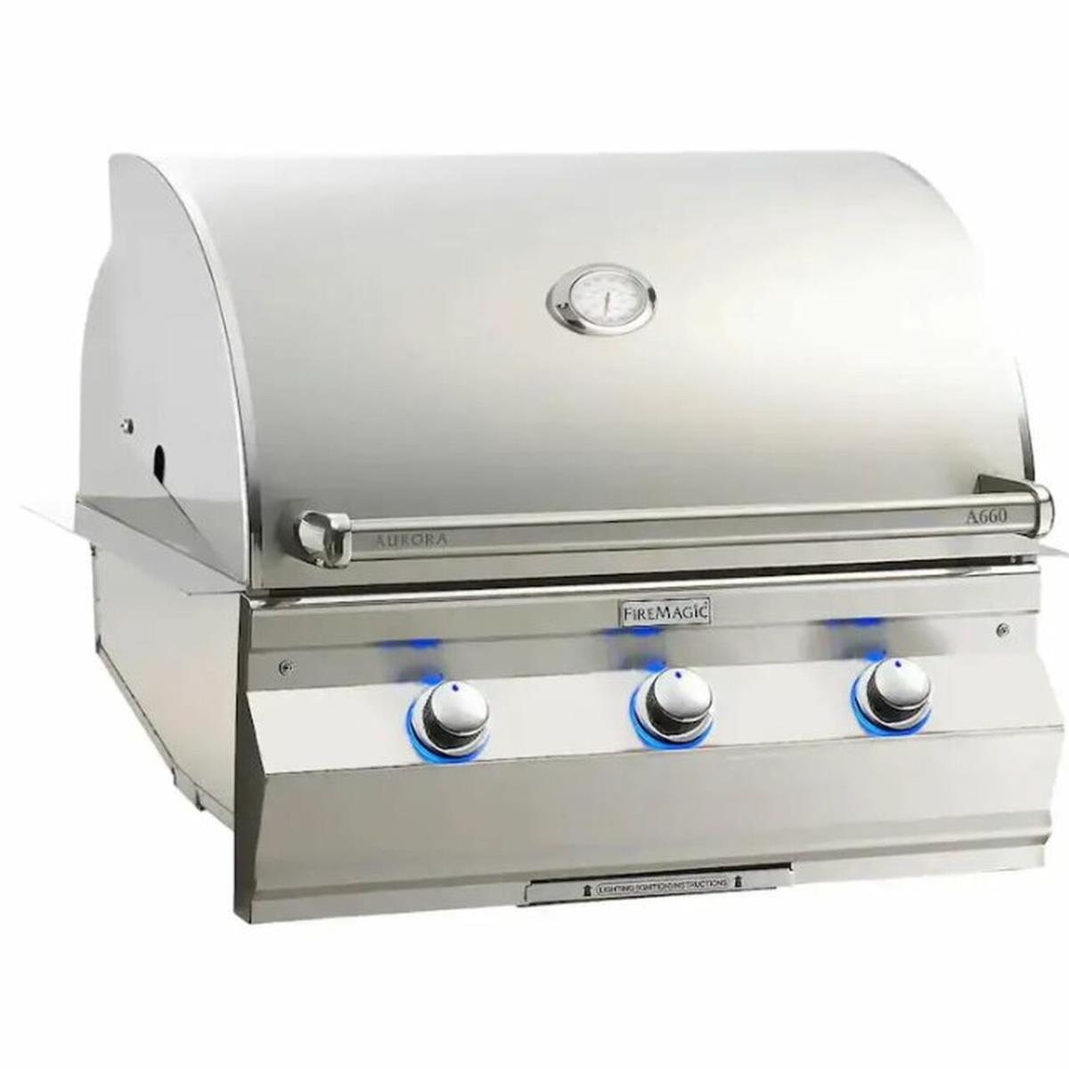 Picture of Fire Magic A660I-7EAP 30 in. Aurora Built-In Propane Gas Grill with Analog Thermometer