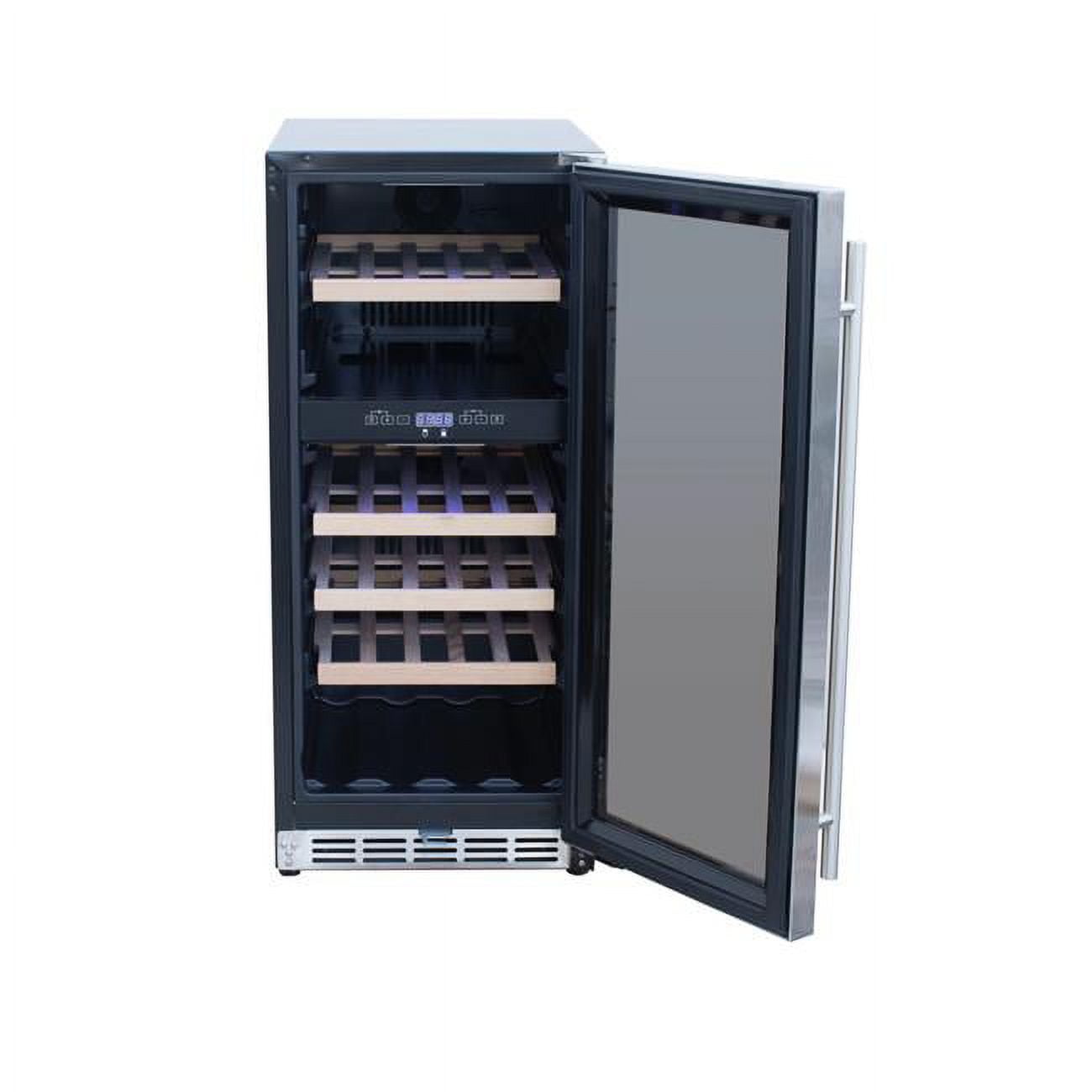 Picture of Mr. Heater RWC1 15 in. Wine Cooler Refrigerator with Glass Window Front, Stainless Steel