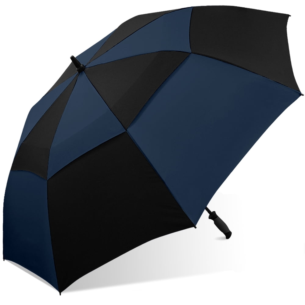 7800 BLACK-BLUE 60 in. Double Canopy Golf Umbrella, Black & Blue -  Sky Tech, 7800 BLACK/BLUE