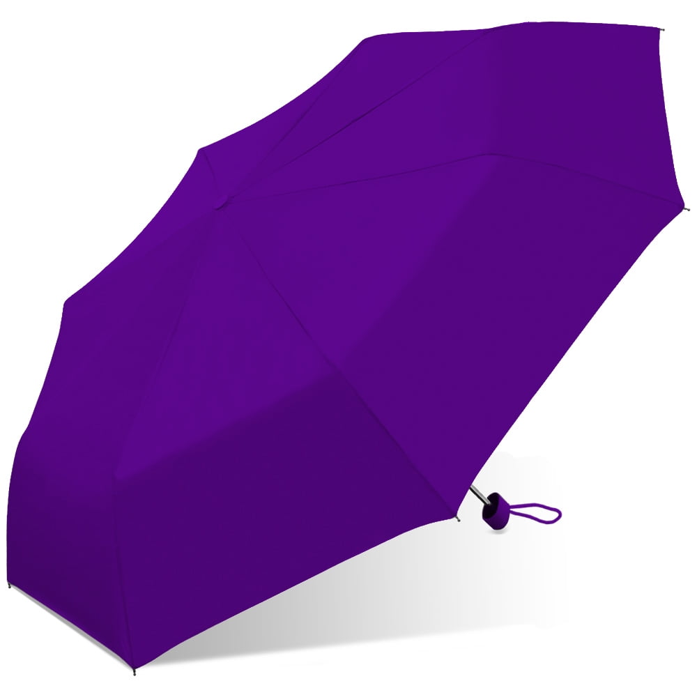 Picture of Chaby International 701 PURPLE 42 in. Ultra Lite Super Mini Umbrella - Windproof Frame & Color Matching Rubber Spray Handle, Purple