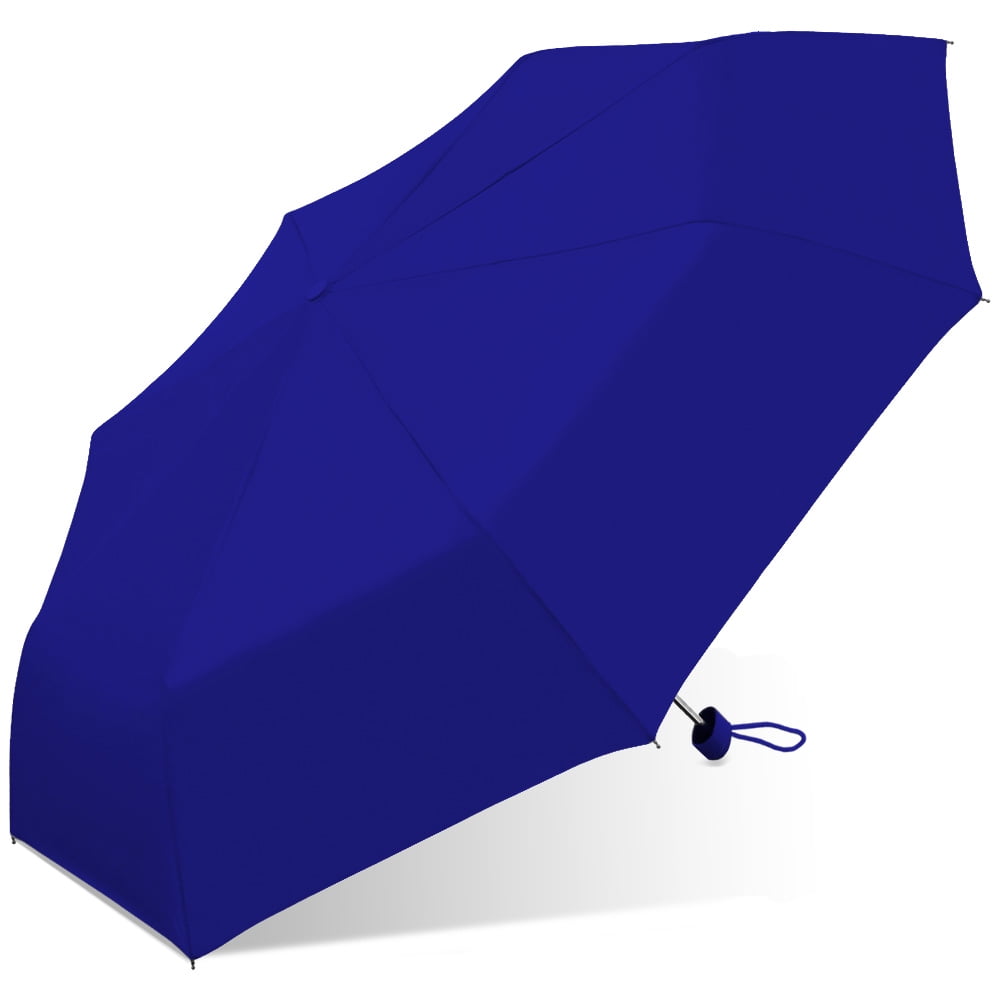 Picture of Chaby International 701 ROYAL 42 in. Ultra Lite Super Mini Umbrella - Windproof Frame & Color Matching Rubber Spray Handle, Royal
