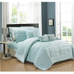 Chic Home Cs2428 Us 10 Piece Lear Reversible Bed Bag Ruffled Pinch