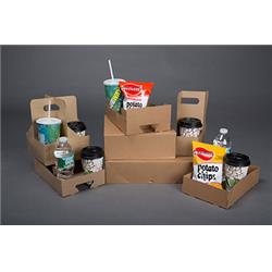 Picture of Quality Carton & Converting CT1062B 4-Cup Push Up Holder Model B Chipboard - Case of 250