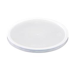 Picture of Pactiv YNL500 Deli Container Lid Recessed Plast for 8 12 16 32 oz Cup Bulk&#44; Natural - Case of 480