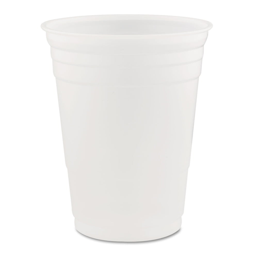 Picture of Dart P16 16 oz Translucent Cup Plastic Polystyrene - Case of 1000