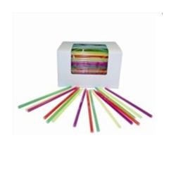 Picture of Cell-O-Core 6BPNA6500 6 in. Neon Fat Straw&#44; Assorted Color - Case of 3000
