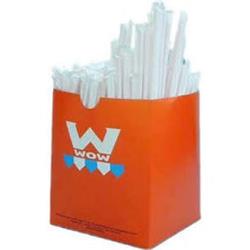 Picture of Cell-O-Core JW24500BLK 7.75 in. Jumbo Straw Paper Wrapped&#44; Black - Case of 24