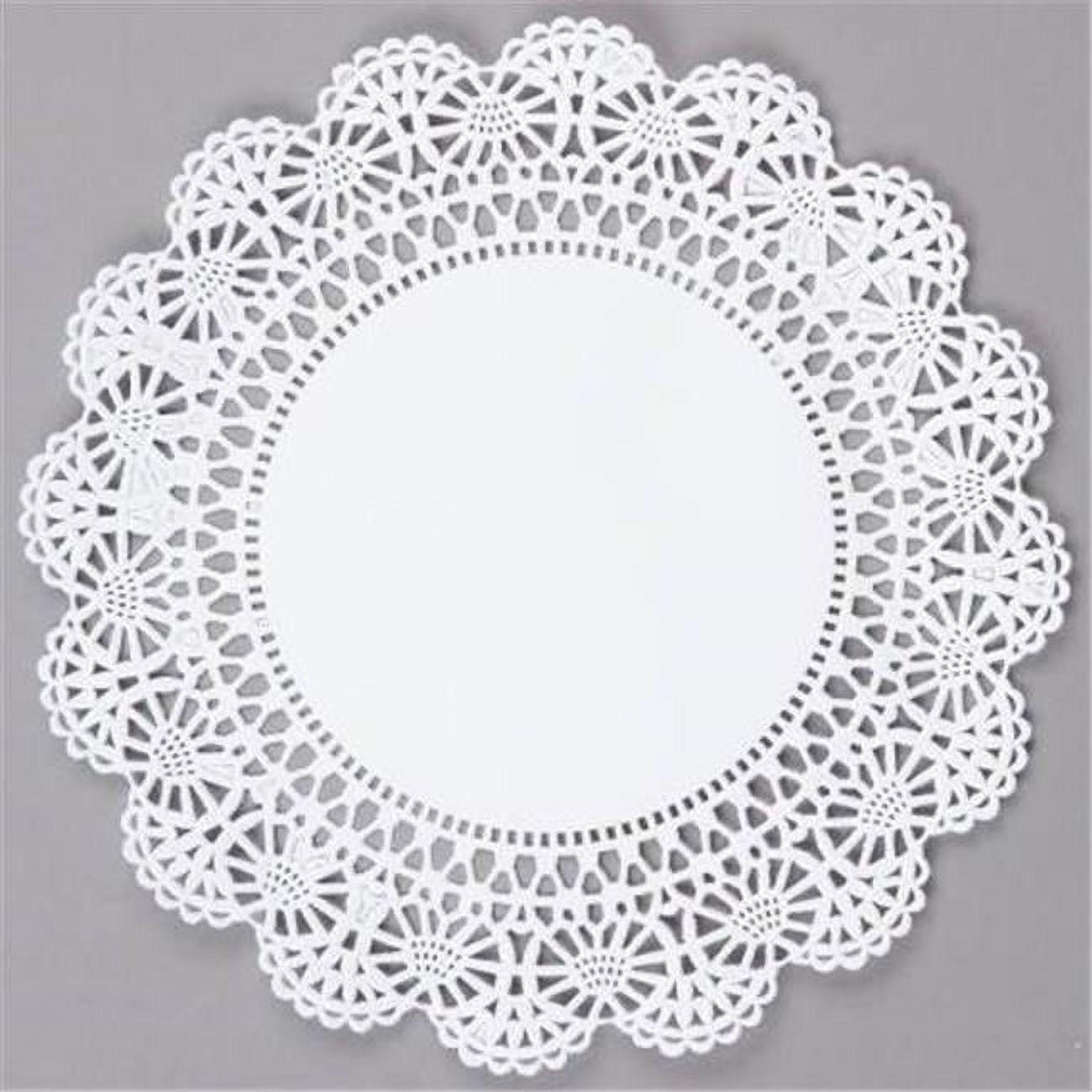 Picture of Hoffmaster 500236 8 in. White Doilie Lace Cambridge - Case of 1000