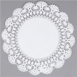 Picture of Hoffmaster 500239 12 in. White Cambridge Lace Doilie - Case of 1000