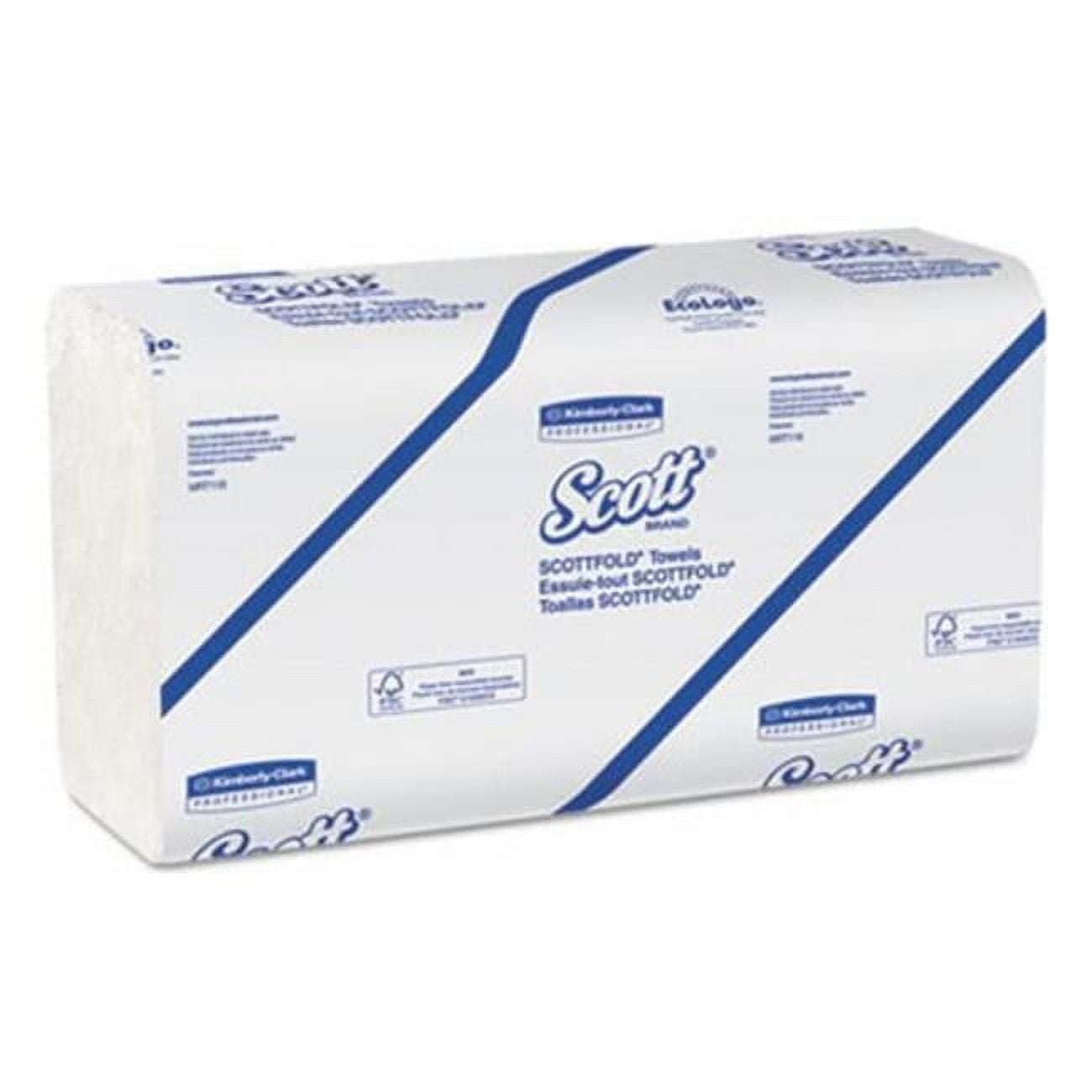 Picture of Kimberly-Clark 01960 CPC 1 ply Scott Scottfold Multi-Fold Paper Towels, White - Case of 4375