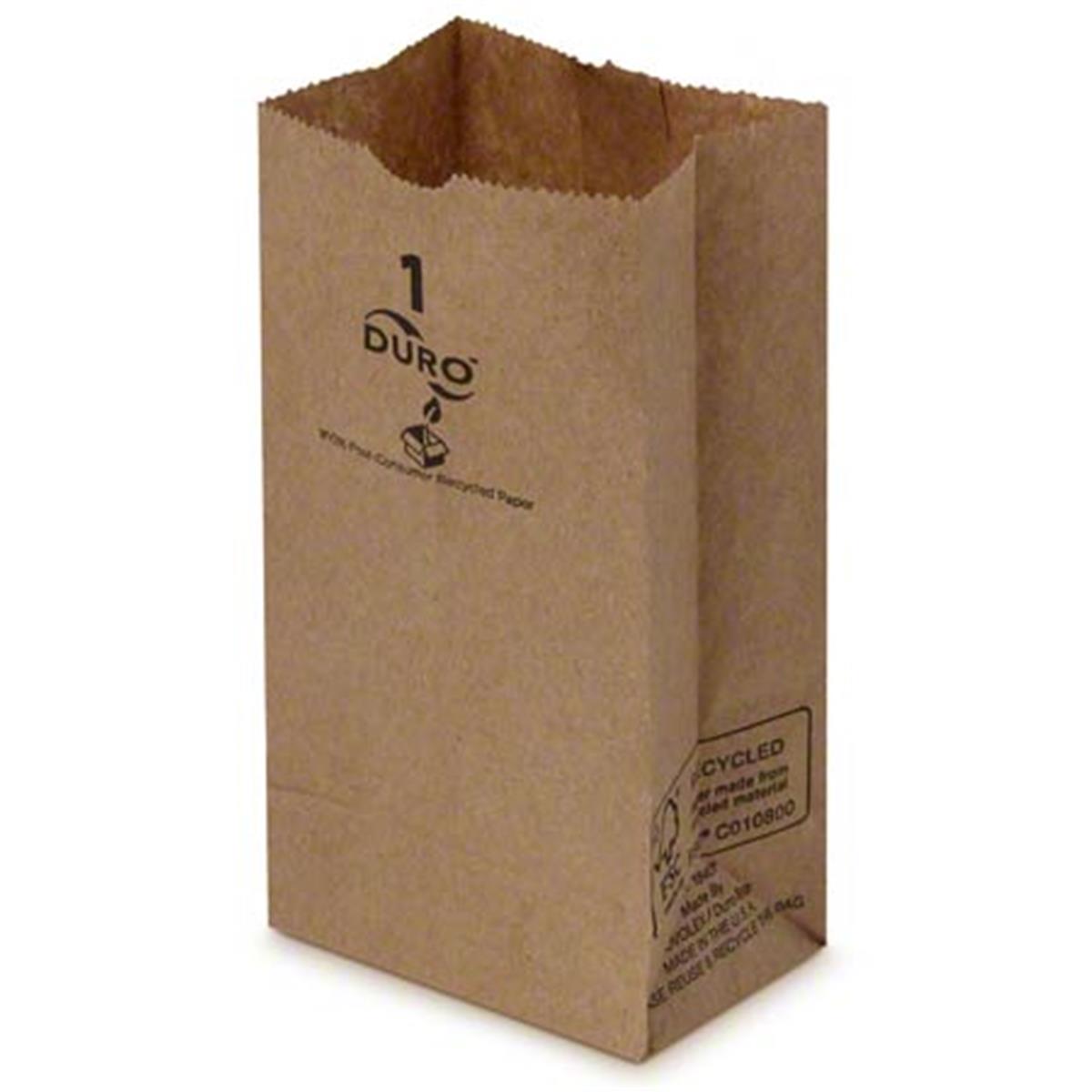 Picture of Duro 18401 CPC 1 lbs Recycled Grocery Bag&#44; Brown - Case of 4000
