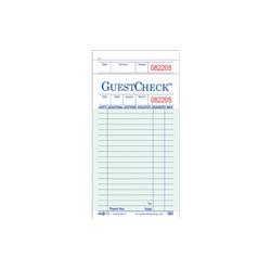 Picture of National Checking 520-50 CPC 19 Line Guest Check Board&#44; Green - Case of 2500
