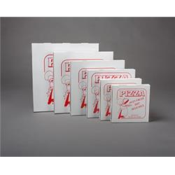 Picture of Quality Carton & Converting 7012SP CPC 12 in. Lock Corner Claycoated Pizza Box&#44; Stock Print - Case of 100