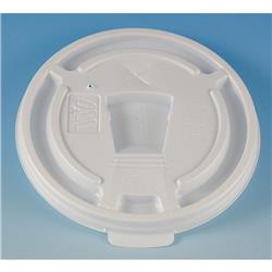 DT10 CPC 10 oz Drink Thru Plastic Multi Purpose Lid, White - Case of 1000 -  Wincup, DT10  CPC