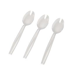 Picture of Fineline Settings 2522C PE Clear Flair Ware Heavy Styrene Teaspoon - Case of 1000