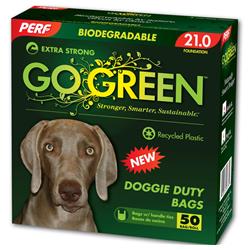 Picture of Perf Go Green DDB50 PE Green Extra Strong Doggie Duty Bags On A Roll - Case of 50