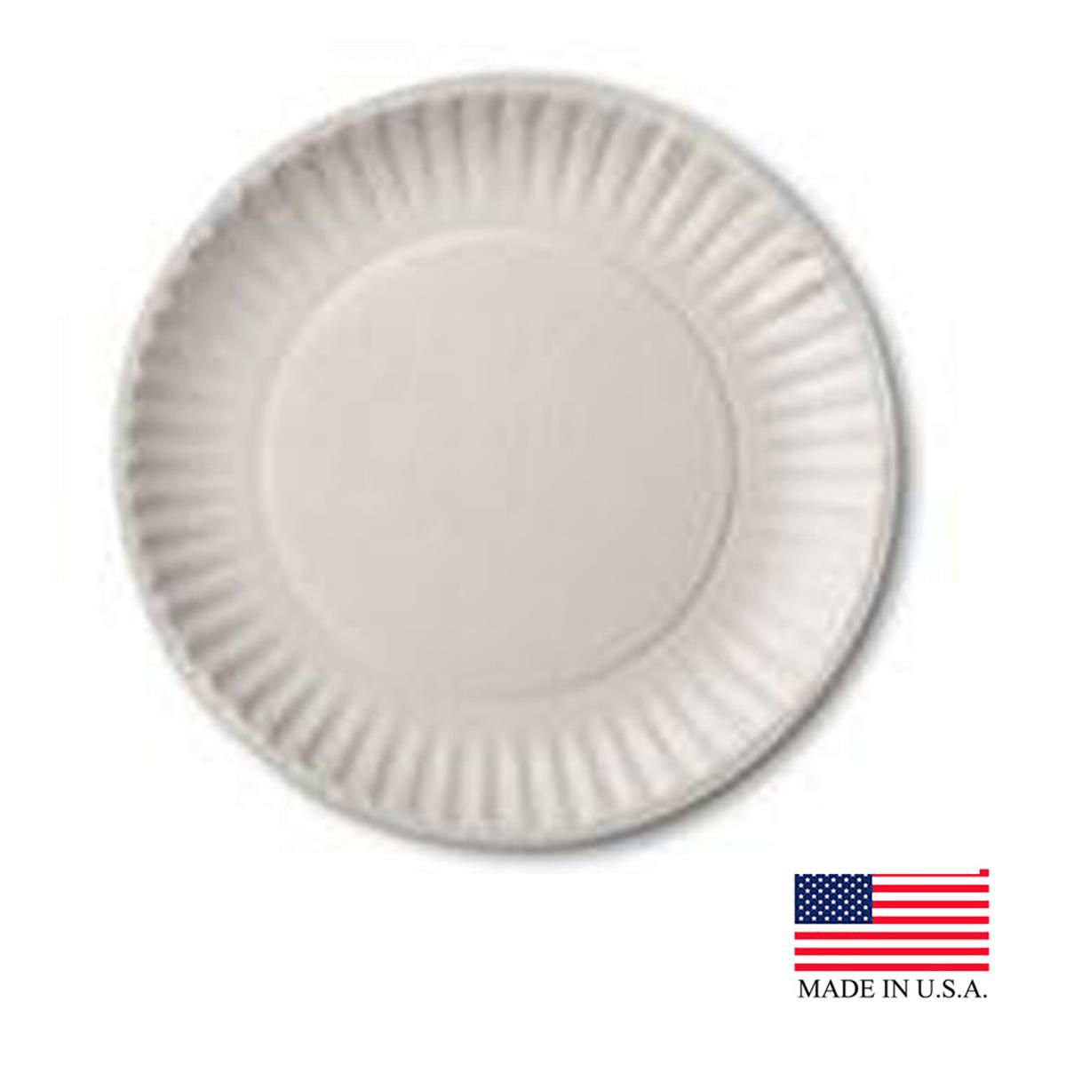Picture of Aspen Products 10106 PEC 6 in. White Uncoated Paper Plate - Case of 1000