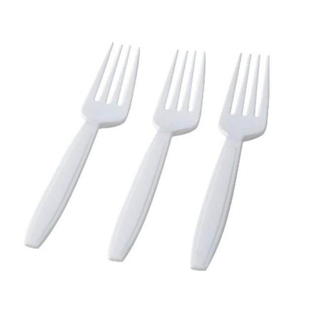Picture of Fineline Settings 2503W PE Heavy Styrene Fork, White - Pack of 1000