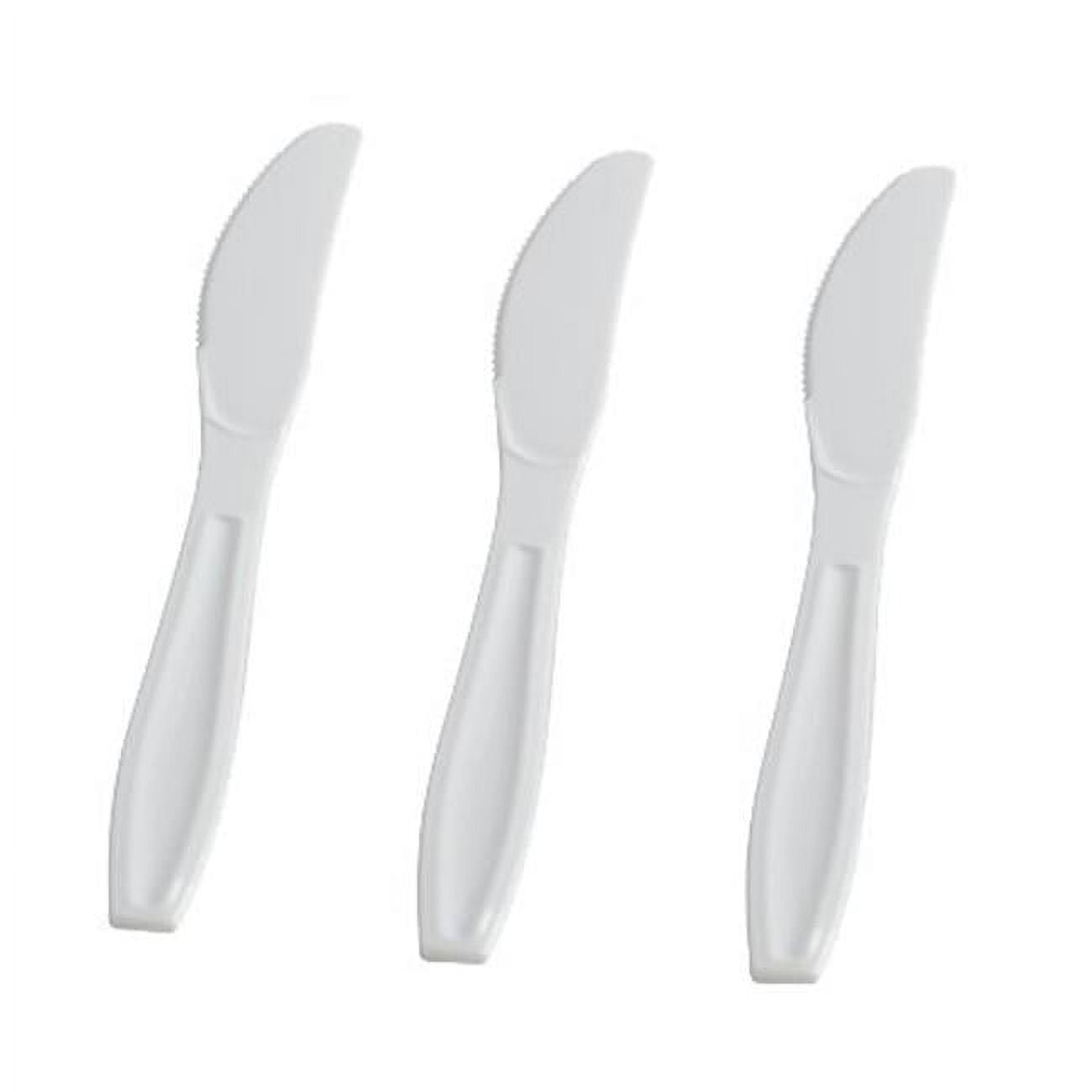Picture of Fineline Settings 2504W PE Heavy Knife, White - Pack of 1000