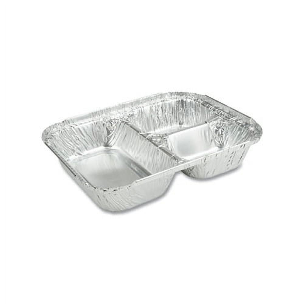 Picture of Durable 2103050X PE 3 Compartment Aluminum Oblong Pan - Case of 500