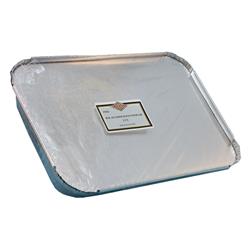 Picture of Convenience Packs 7021-48CB PE 4 lbs Aluminum Oblong Pan with Board Lid Combo - Case of 96