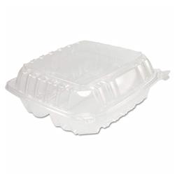 Picture of Dart C90PST3 R3JC 3 Compartment Hinged Lid Container - Medium - 8.3 x 8.3 x 3 in. - Case of 250