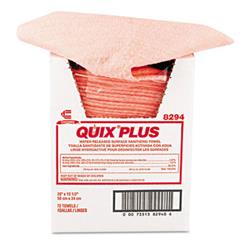 Picture of Chicopee 8294 R3J 13.5 x 20 in. Quix Plus Sanitizing Pink Towel - Case of 72