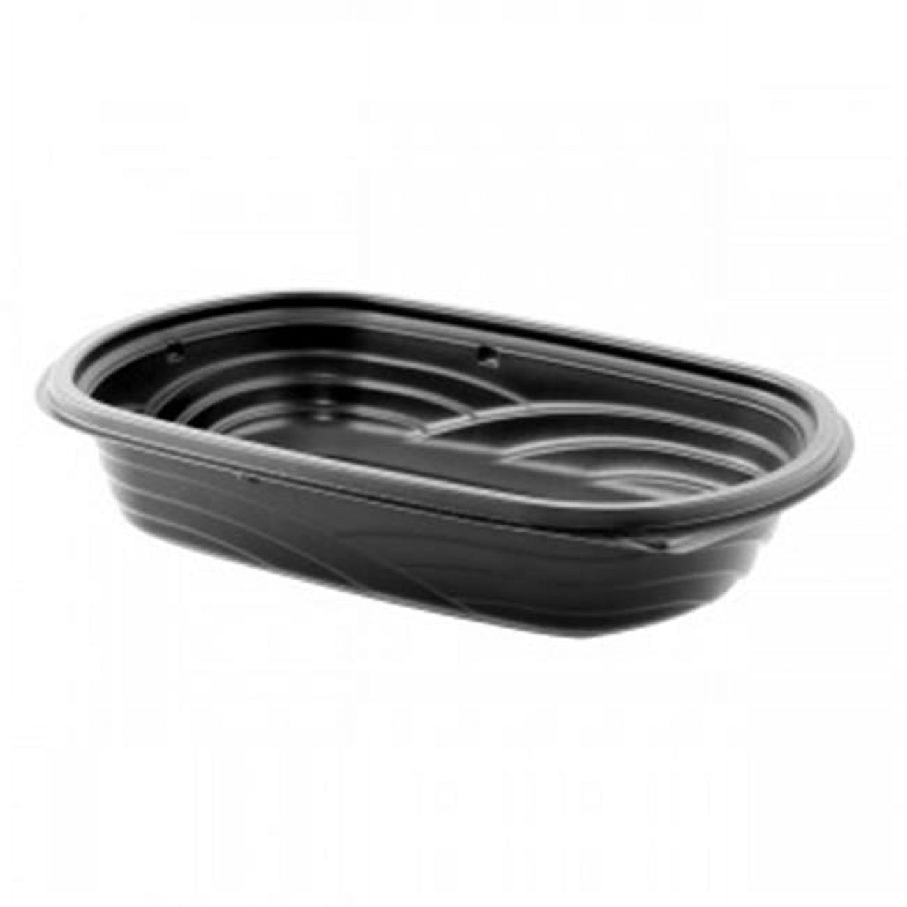 Picture of Anchor 4542402 24 oz M424 Entree Microwavable Rectangular Container&#44; Black - Case of 252
