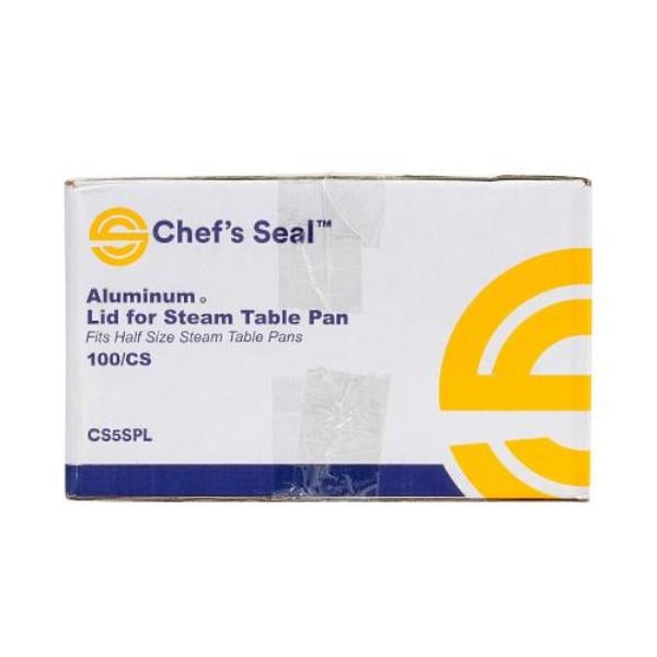 Picture of Chefs Seal CS5SPL NJ Steamtable Pan Lid Aluminum for Silver Pan - 0.5 Size - Case of 100
