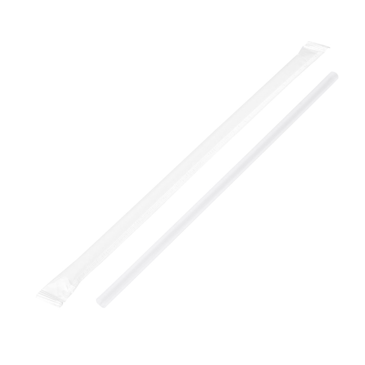 Picture of Jovials J775CLXA5 NJ 7.75 in. Paper Wrapped Straws&#44; Clear - Case of 5000