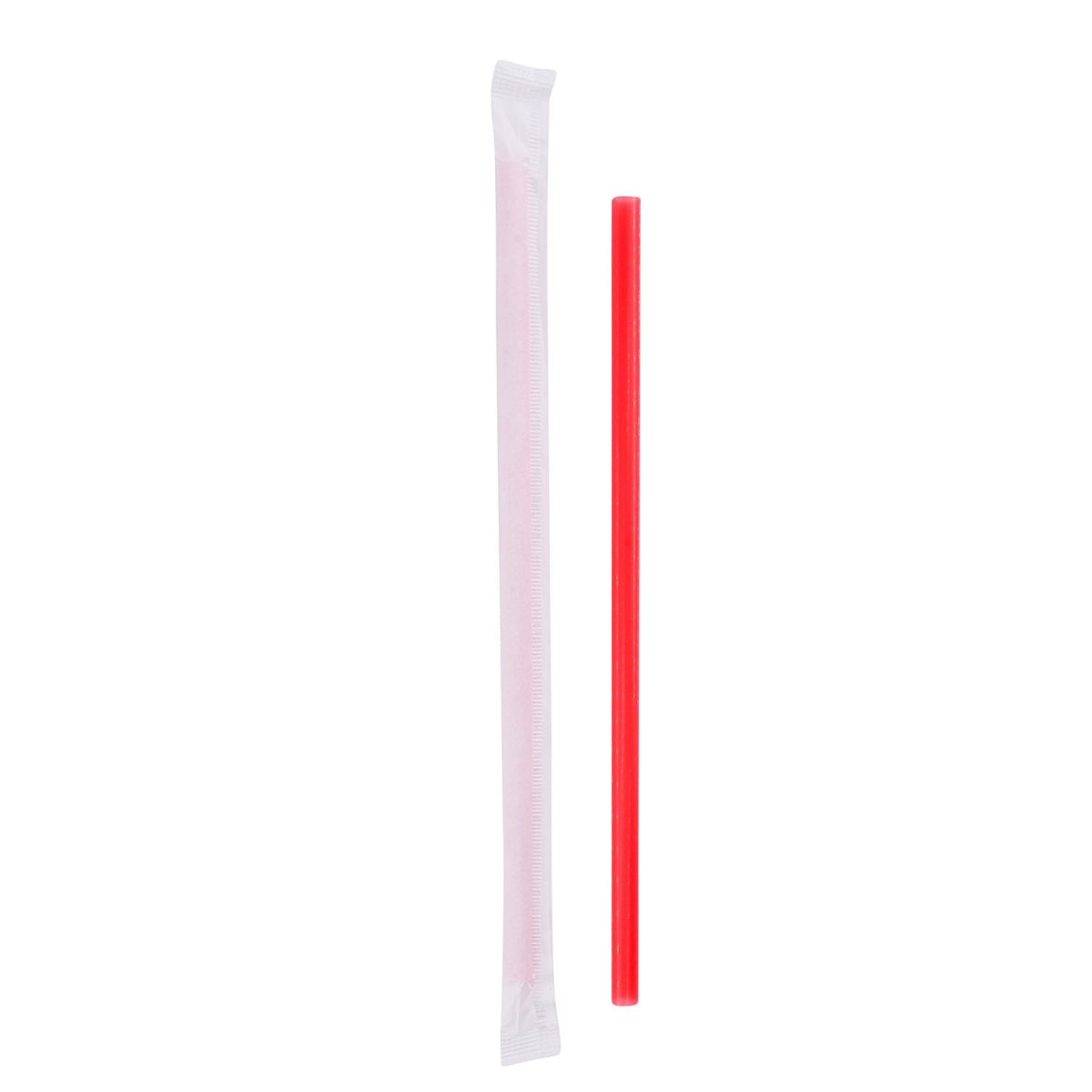 Picture of Jovials G775RDXA72 NJ 7.75 in. Giant Paper Wrapped Straws&#44; Red - Case of 7200